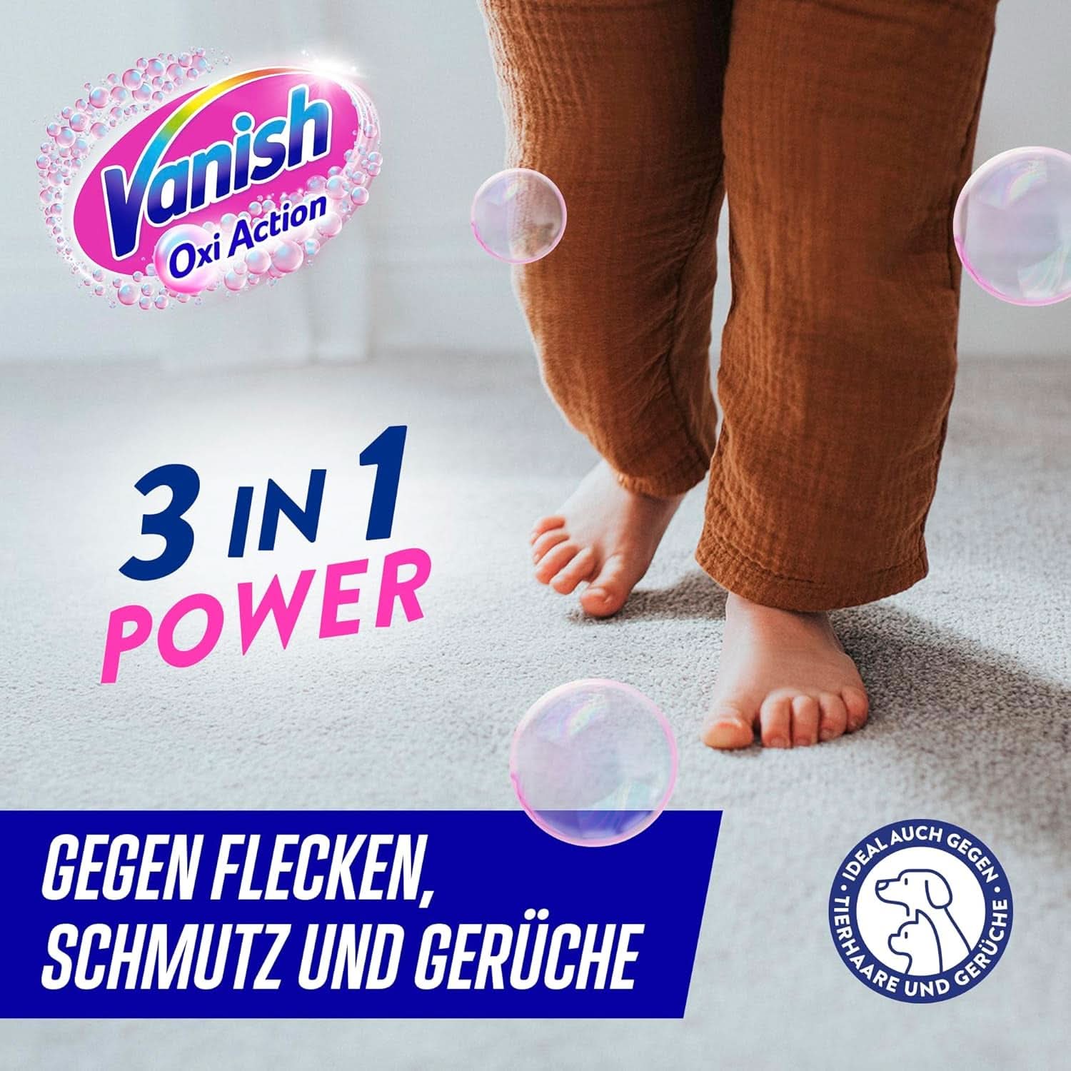 Vanish Oxi Action Multi - Textielvlekverwijderaar Spray - 660 ml - Textielwasmiddel voor tapijten en bekleding - tegen vuil en urinegeur Naty Shop