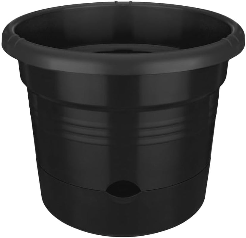 elho Green Basics Tomatenpotten 33 - Bloempotten voor buitenkweek en oogst - Ø 33,5 x H 26,0 cm - Zwart/Levendig zwart