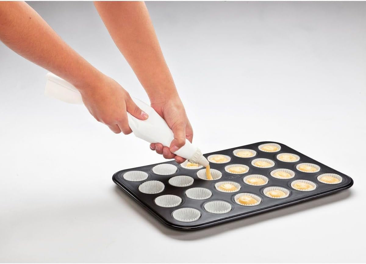 Zenker 6541 Zwart Metallic 24Er Mini-Muffinform – Antihaftbeschichte Für Perfekte Mini-Muffins, Ø 4,5 Cm, ​​Made in Germany Vormen en bakplaten Naty Shop