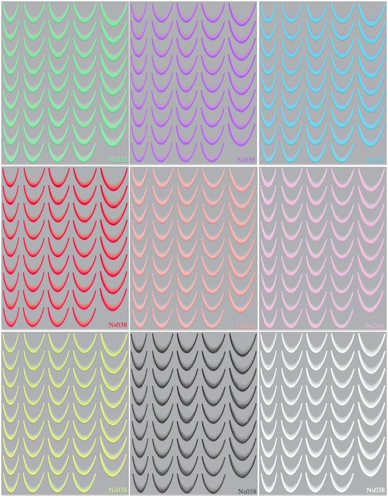 9 kleuren franse nagelstickers franse nagelstickers zelfklevende nagelfolie franse nagels gradiënt stickers franse tip nagelstickers nail art nail design stickers nagel accessoires