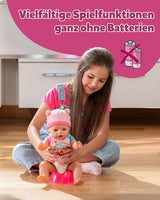 BABY Born Emma - babypop 43 cm - 10 functies inclusief accessoires en matras - Werkt volledig zonder batterijen - Geschikt voor kinderen vanaf 3 jaar