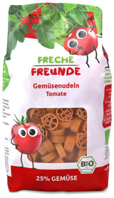 Freche Freunde Biologische Groentennoedels 'Wortel' 25% Plantaardig Inhoud Veganistisch 6 Pack (6 x 300g)