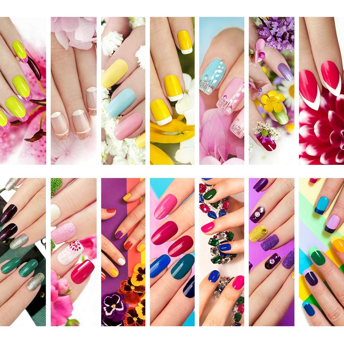 500 stuks natuurlijke valse kunstnagels volledige kunstkistnagels tips voor dames meisjes