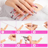 Nageltiplijm, BOLASEN Extra sterke nagellijm, 4 stuks gebarsten nagellijm, nagellijm, extra sterke kunstmatige nagellijm, nagellijm - 4 * 7 ml