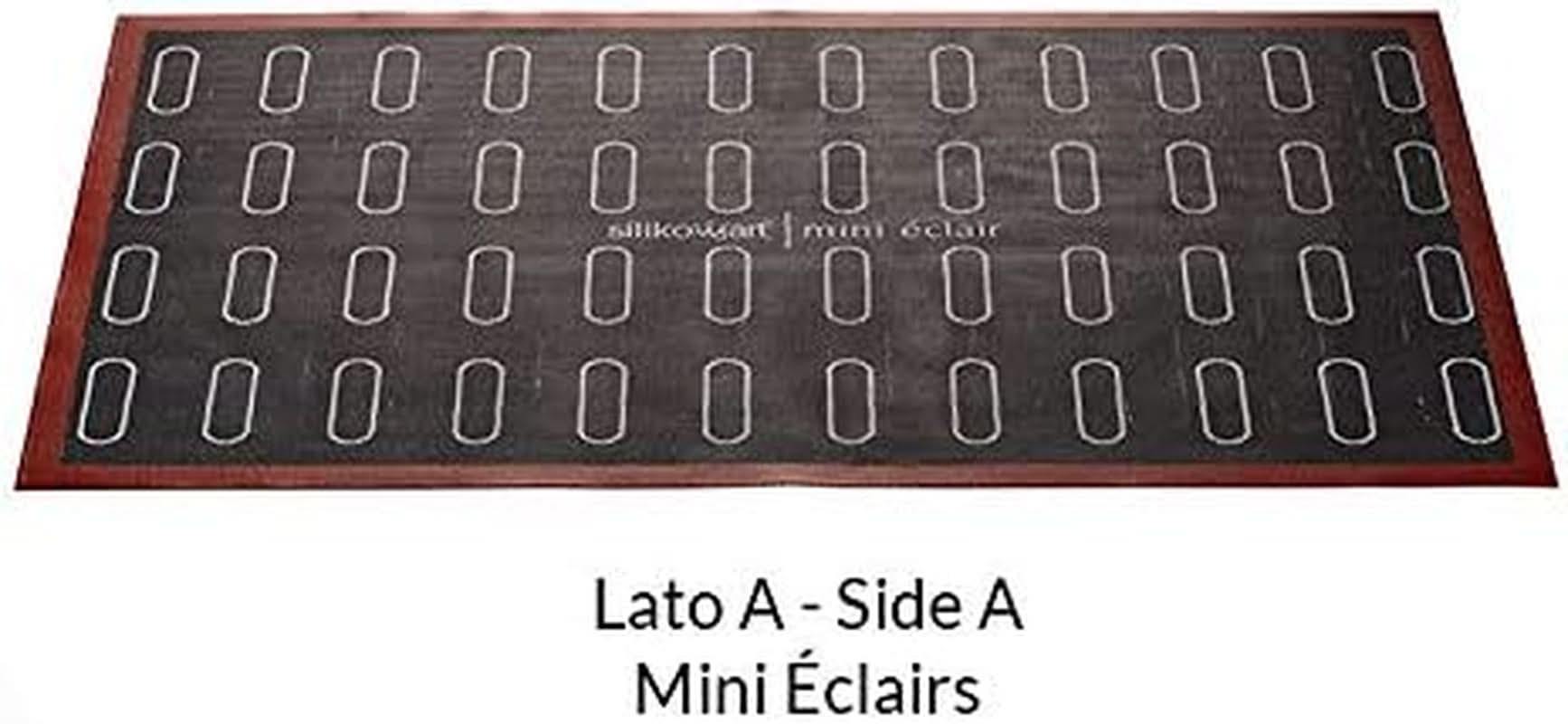 Silikomart Professionele, Micro-geperforeerde Siliconen Mat Bakken Eclair Twee Meisjes 58,3 x 38,4 cm Keuken Naty Shop