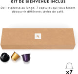 Krups Nespresso Inissia espressomachine - compacte espressomachine voor koffiecapsules, druk van 19 bar, snelle verwarming in 25 seconden, energiebesparende functie, watertank van 0,7 l, rood, model YY5506FD