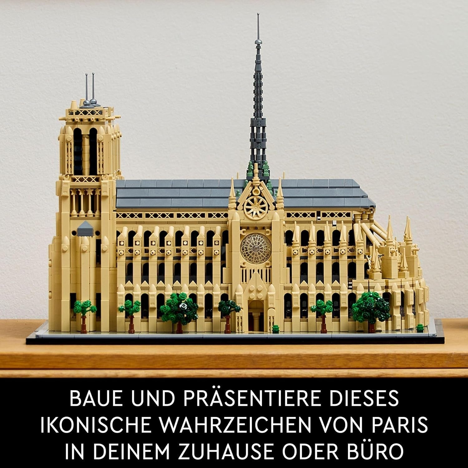 LEGO Architecture Notre-Dame de Paris, verzamelobject voor volwassenen, Frankrijk-souvenir, cadeau voor vrouwen, mannen, globetrotters en alle liefhebbers van geschiedenis, architectonisch model 21061 Bouwsets Besuche in LEGO-Store