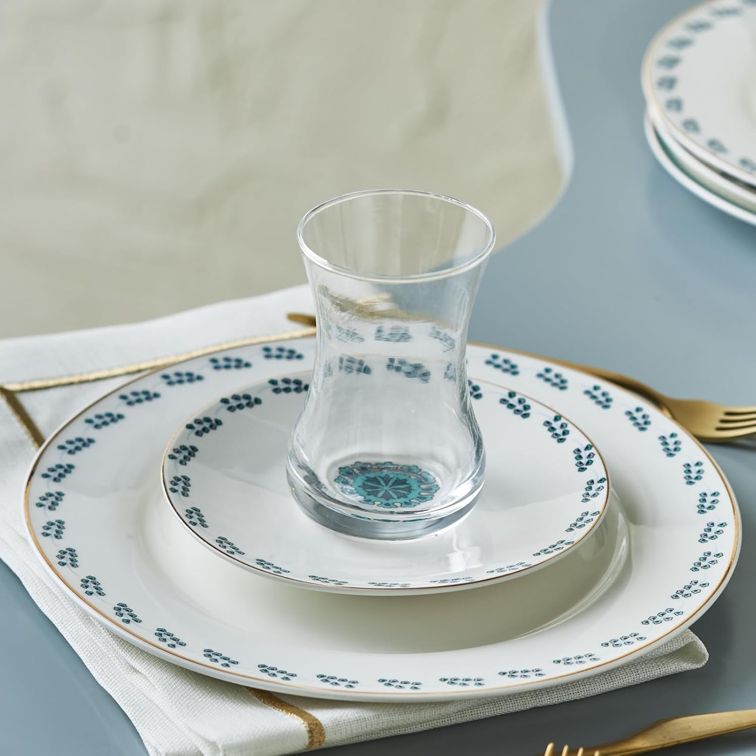 Karaca İznik dessertset voor 6 personen, 18-delig - elegant servies voor heerlijke desserts