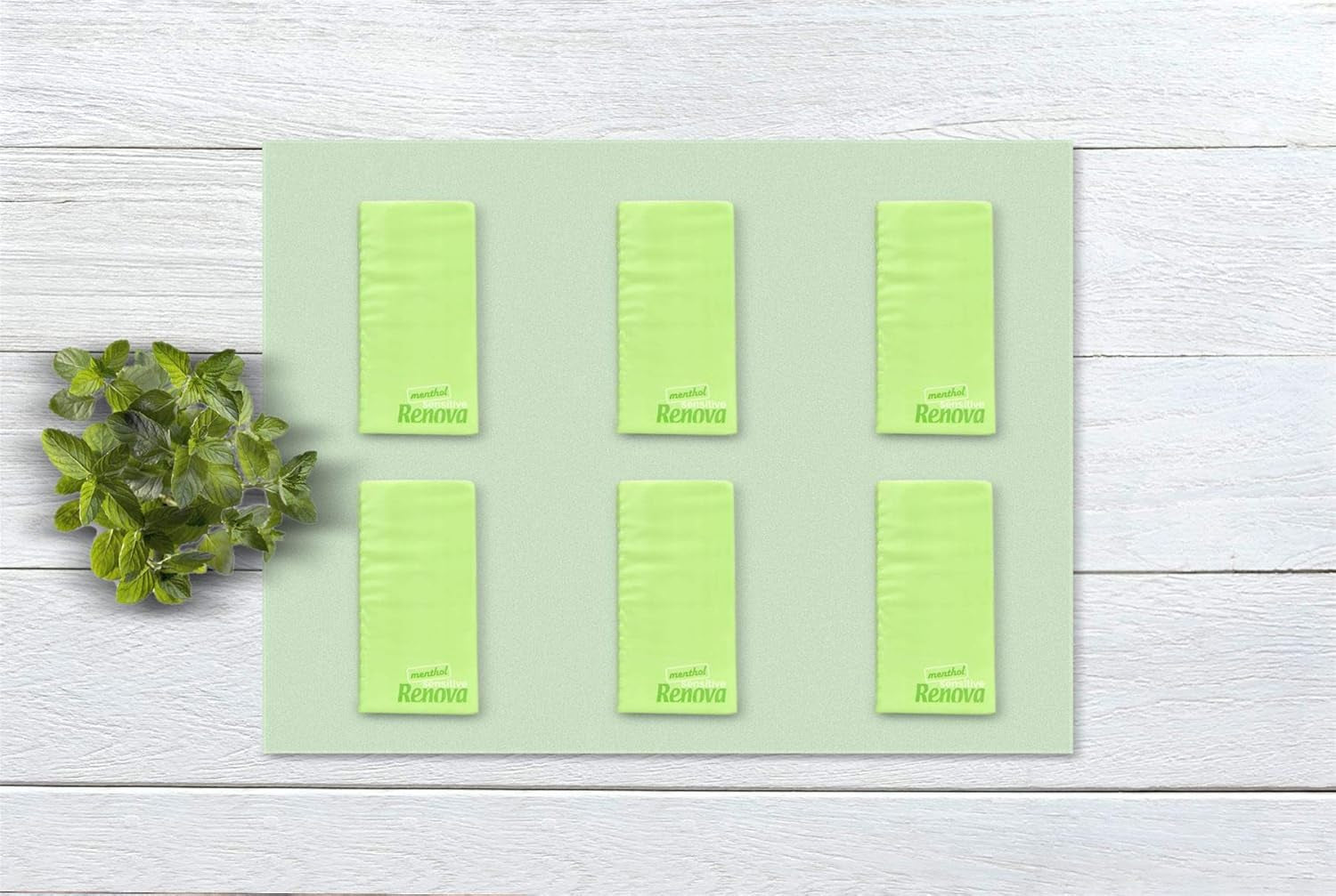 Zakdoekjes Renova SENSITIVE MENTHOL 6-pack Normaal Wit 1 stuk (pak van 6)