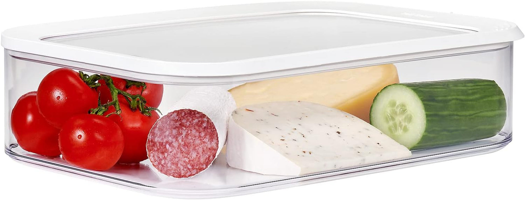 Mepal - Modula XXL Koelkast Opbergdoos - Voedselcontainer met Deksel - Keukenorganizer en Plastic Opbergdoos - Stapelbaar en Lekvrij Koelkastorganizer - 4800ml - Wit Naty Shop Voedselopbergdozen Standaard Titel