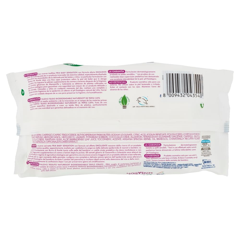 Baby Sensations met deksel, 72 vochtige doekjes, reinigingsdoekjes voor persoonlijke verzorging, unisex, kinderen