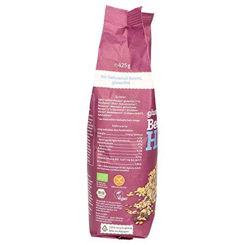 hof havermuesli met bessen, glutenvrij (425 g) - Bio