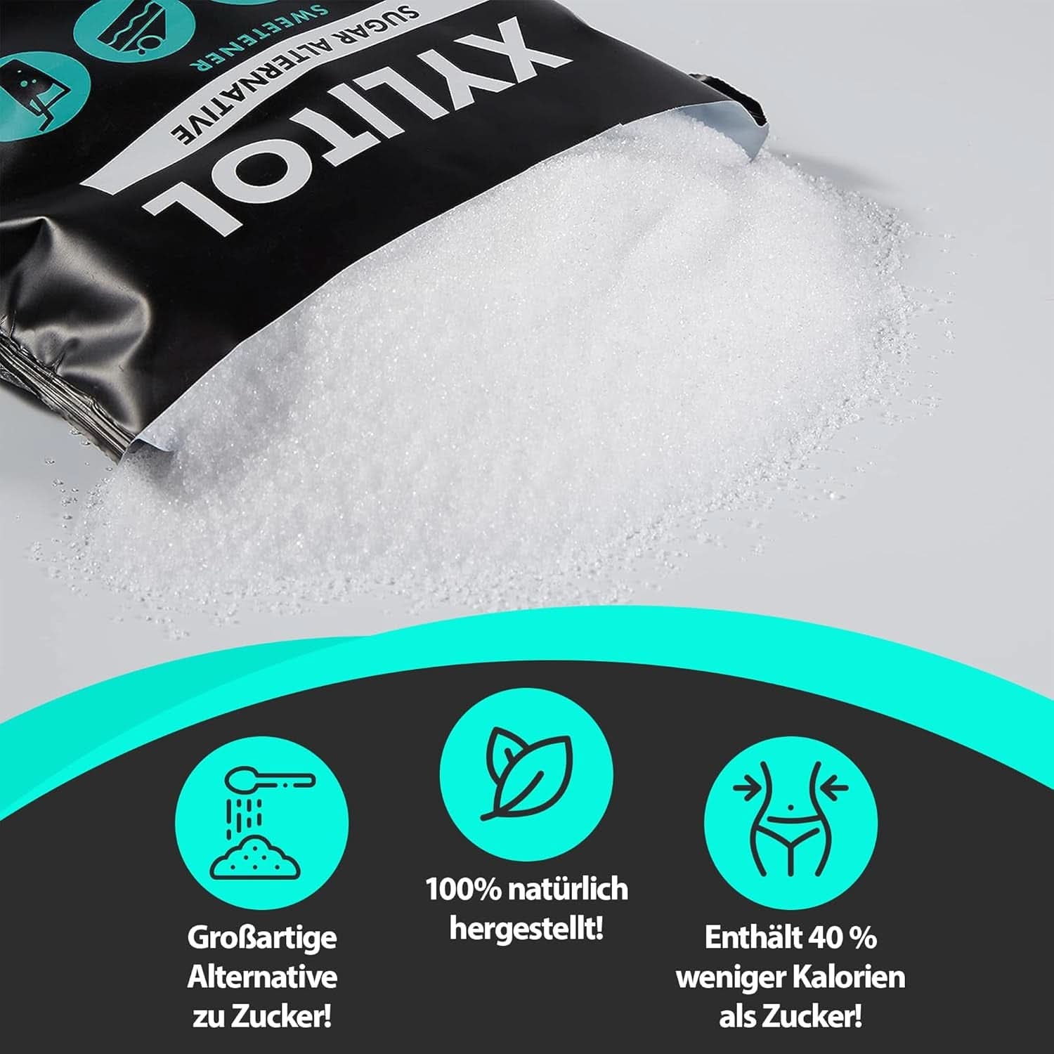 Nature Diet Xylitol, 1 kg Zoetstoffen Naty Shop