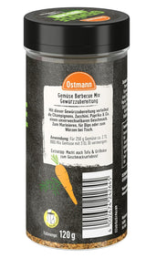 Ostmann Gewürze - Gemüse BBQ Mix | Gewürzzubereitung für Gemüse | Mediterrane Kräuternote voor Grillgemüse, Tofu und Co. | 120 g in een zeef