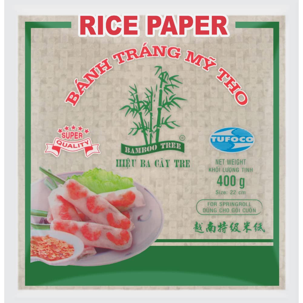 BAMBOE BOOM - Rijstpapier 22 cm. (Zomerbroodjes) - 1 x 400 g