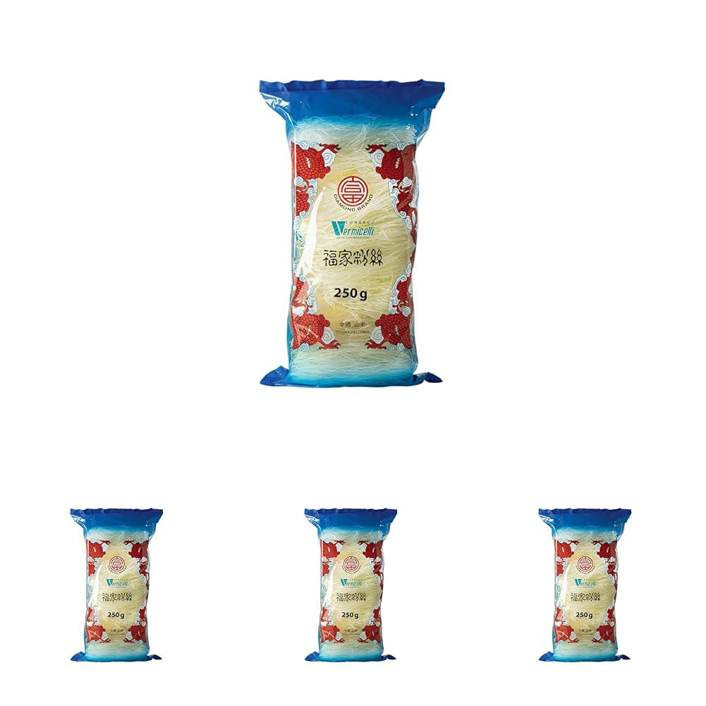 DIAMOND glasnoedels, lange glasnoedels, natuurlijk veganistisch en glutenvrij - 1 x 250 g