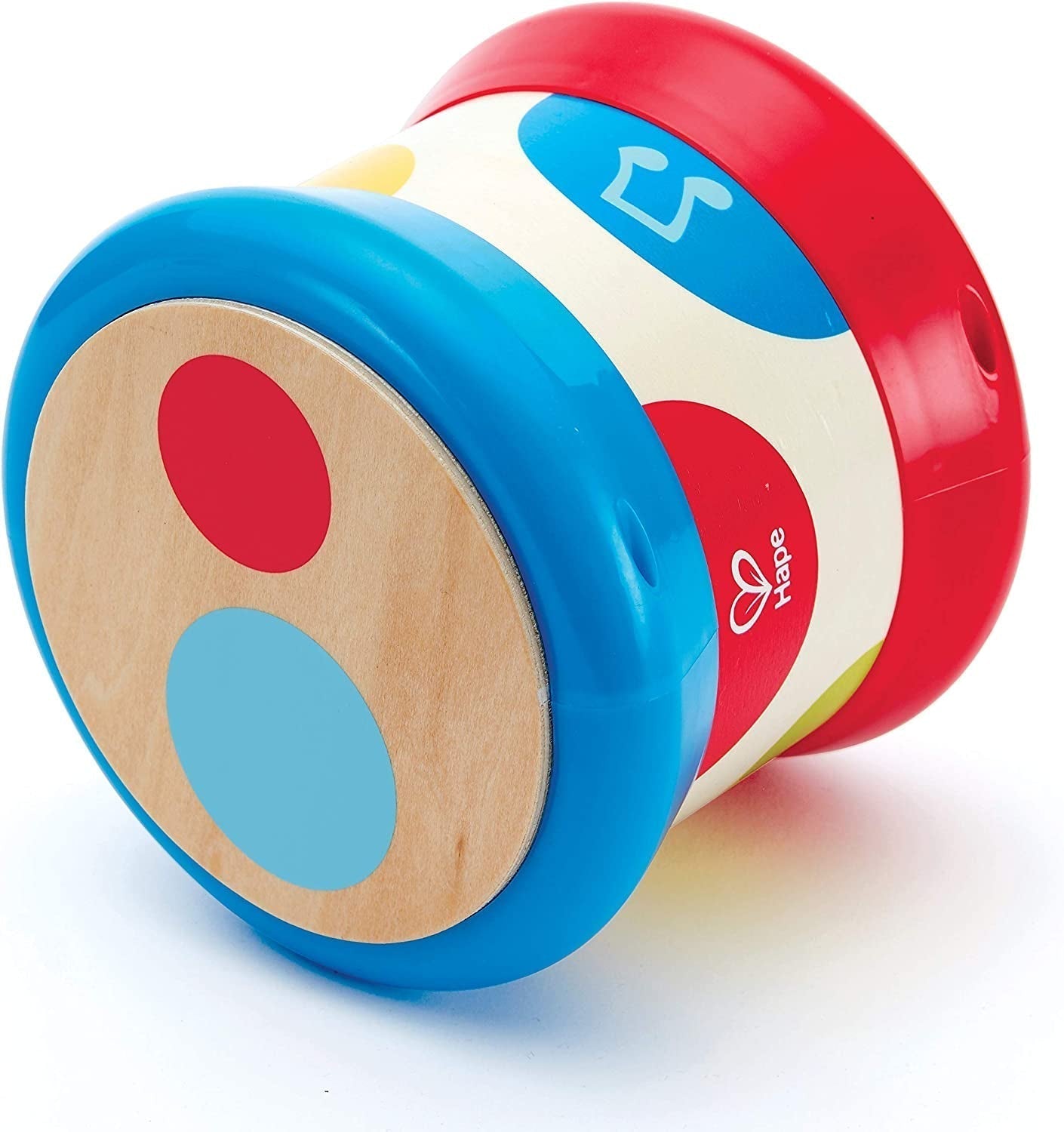 Hape Babytrommel | Rollend muzikaal speelgoed voor de kleintjes om ritme en verschillende geluiden te leren, werkt op batterijen, vanaf 6 maanden Baby Toys Naty Shop