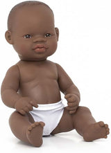 Miniland Babypop, Afrikaanse jongen, 32 cm, anatomisch correct