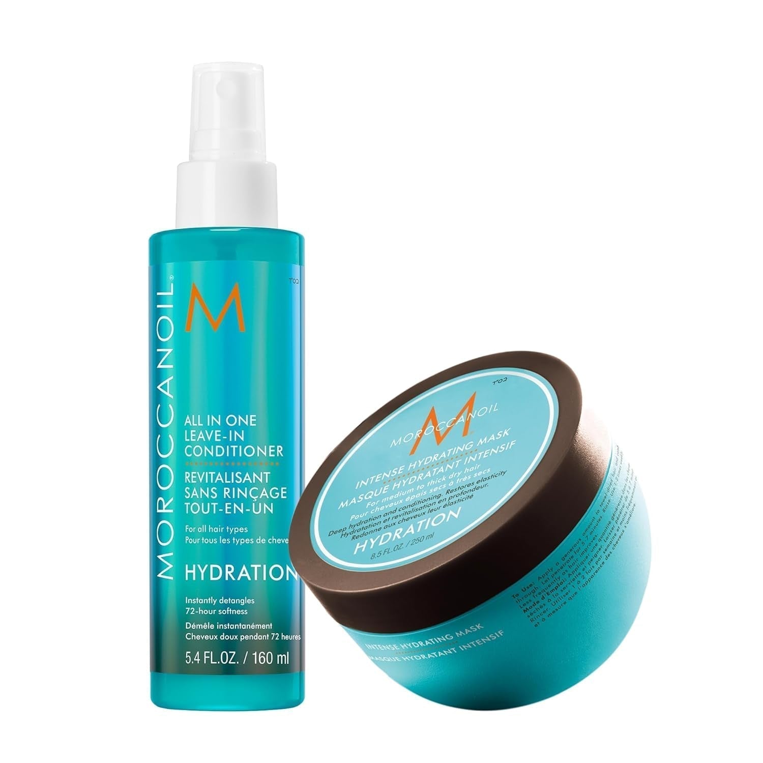 Moroccooil Intensief Moisturizing Mask Naty Shop Haarmasker 250 Ml (1 pakje) Pak met leave-in conditioner, 160 ml