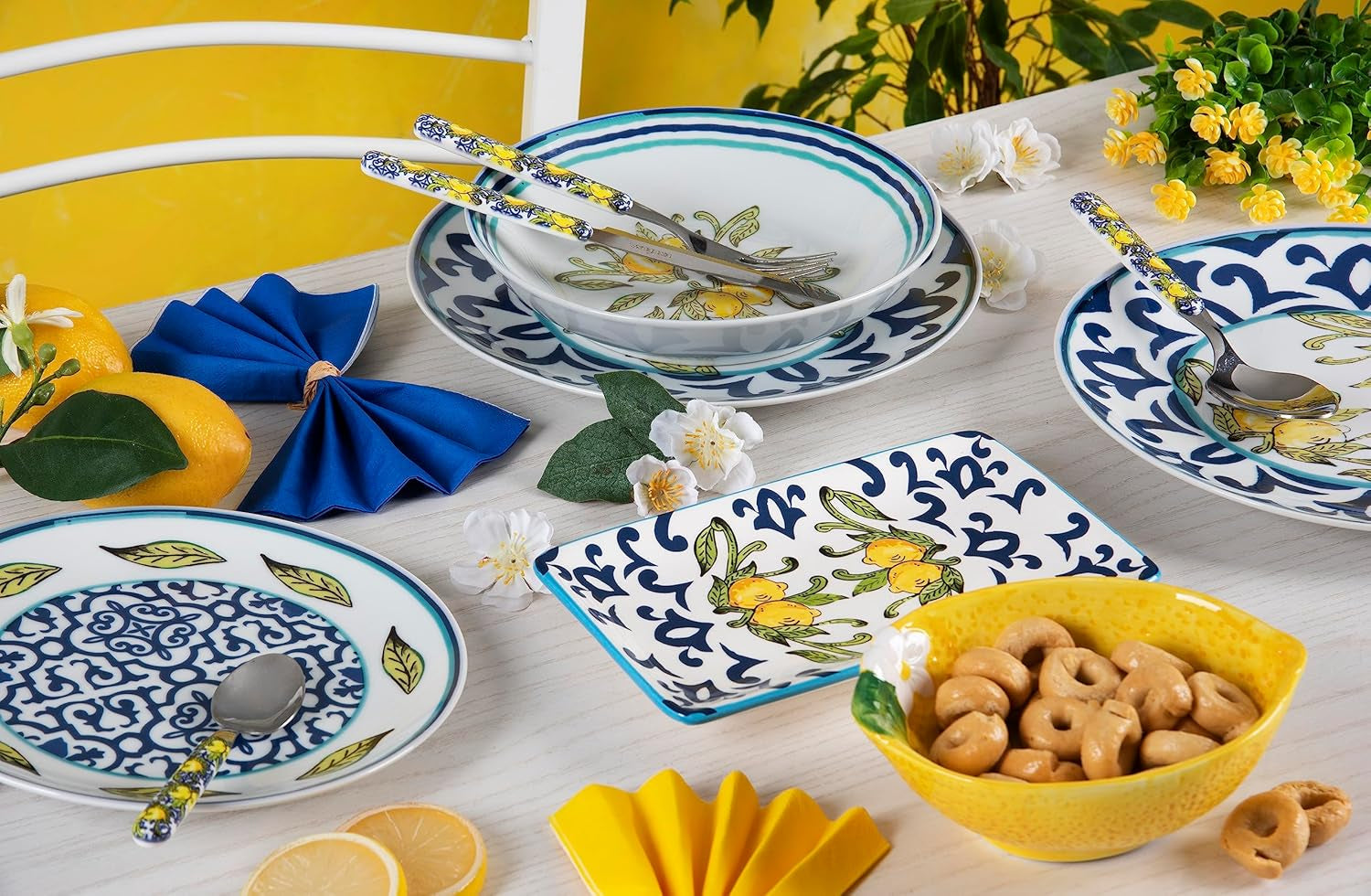 Excelsa Amalfi serviesset, 18-delig, porselein