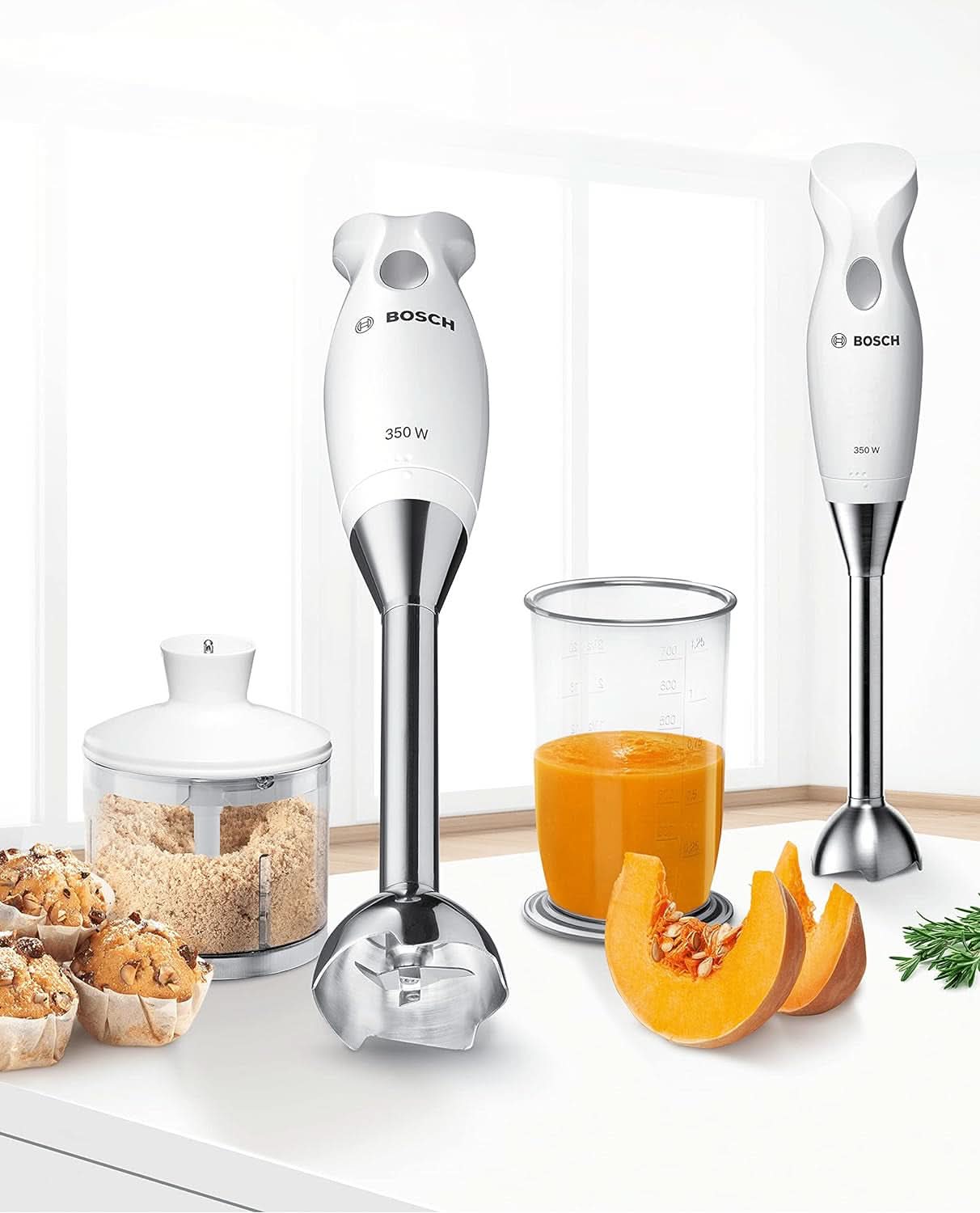 Haushaltsgeräte MSM6B500 Keukenmixer, 350 W, Zilver/Weiß Keuken Naty Shop