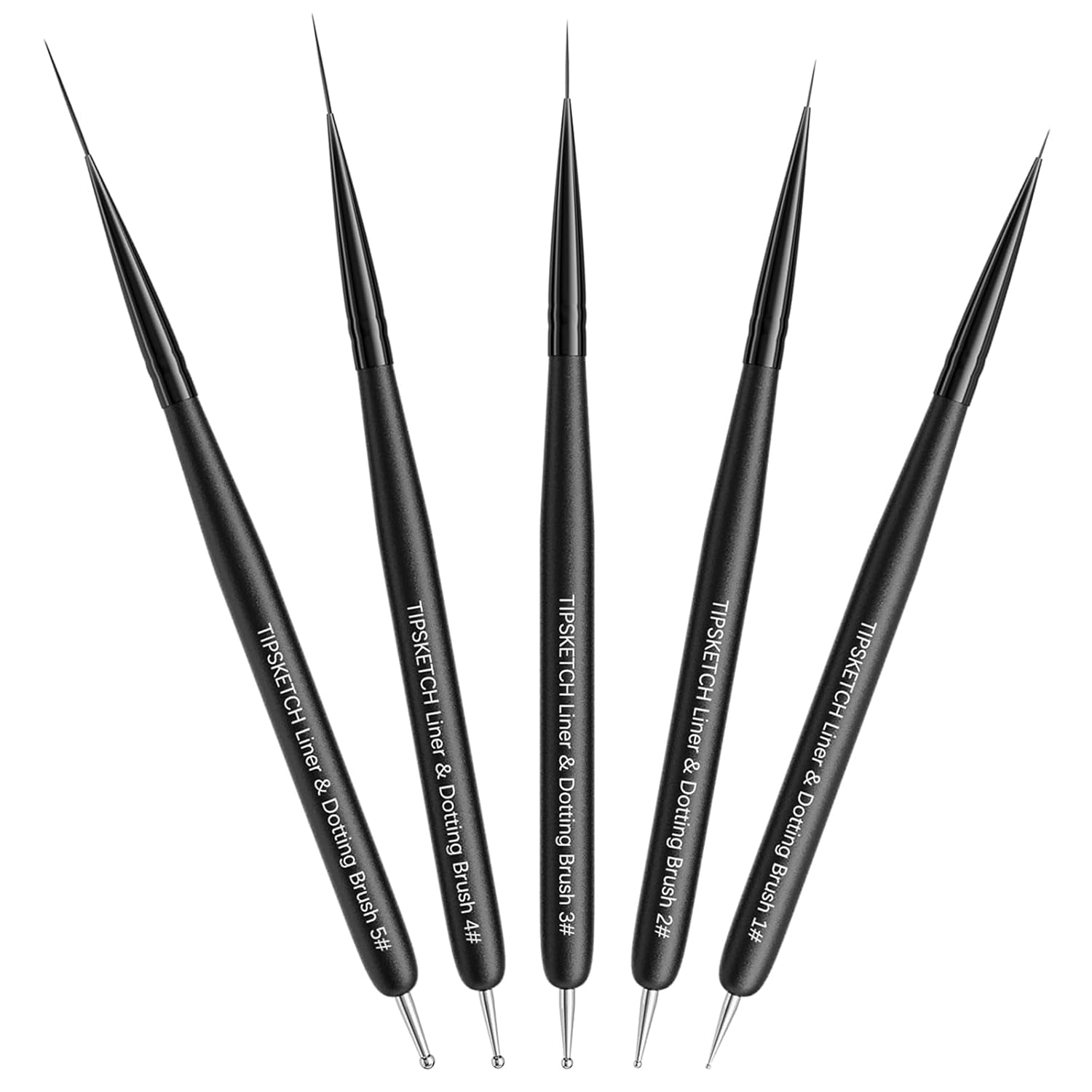Nagel Pinsel 8 Stück Pinsel voor Gelnägel, Nageldesign Gel Pinsel Dotting Painting Line Pen voor Nagelack Gel Acryl Nagel Pinsel Nailart Kit Acryl Pinsel Fineliner Nägel Selber Machen