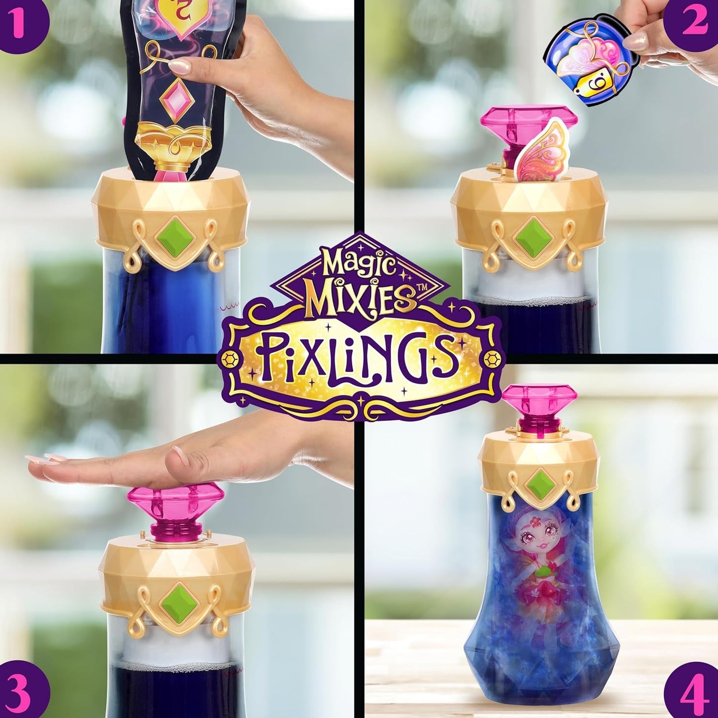 Pixlings Faye Deer Doll: De magische onthulling van de prachtige en gedetailleerde Pixlings-pop van 16,5 cm in een fles met magische drankjes