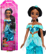 Mattel Disney Princess Toy Jasmine gelede modepop met sprankelende kleding en accessoires Disney film geïnspireerd cadeau voor kinderen HLW12