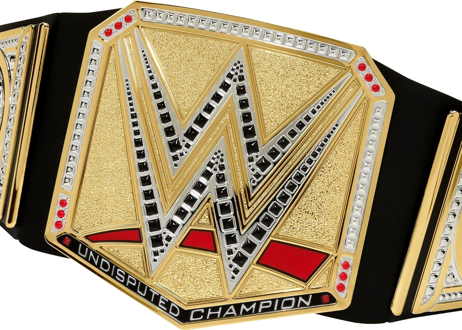 Mattel Mattel WWE Championship Belt, onbetwist WWE Universal Championship rollenspel en kostuum, ca. 100 cm lange kunstleren riem met unieke pasvorm, HYJ35 actiefiguren Naty Shop