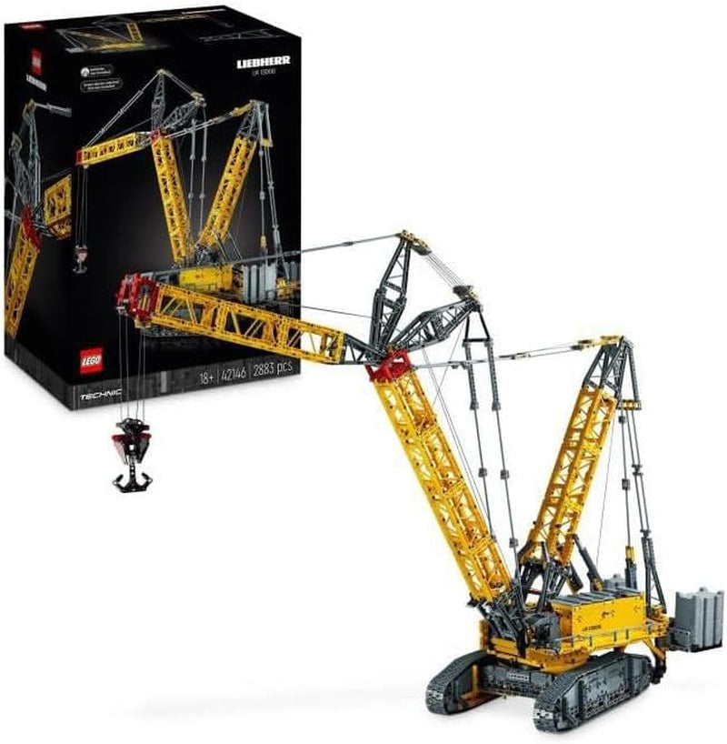 LEGO Technic Liebherr LR 13000 Rupskraanset, bouw het beste op afstand bestuurbare bouwvoertuigmodel met Control+ app, kraan met liersysteem en hefarm, grote modelbouwset voor volwassenen 42146 Besuche Den LEGO-Store bouwsets