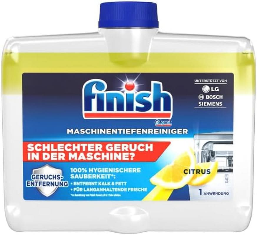 Finish Deep Machine Cleaner Citrus - vloeibare machinereiniger tegen kalk en vet voor een schone vaatwasser - Naty Shop voordeelverpakking