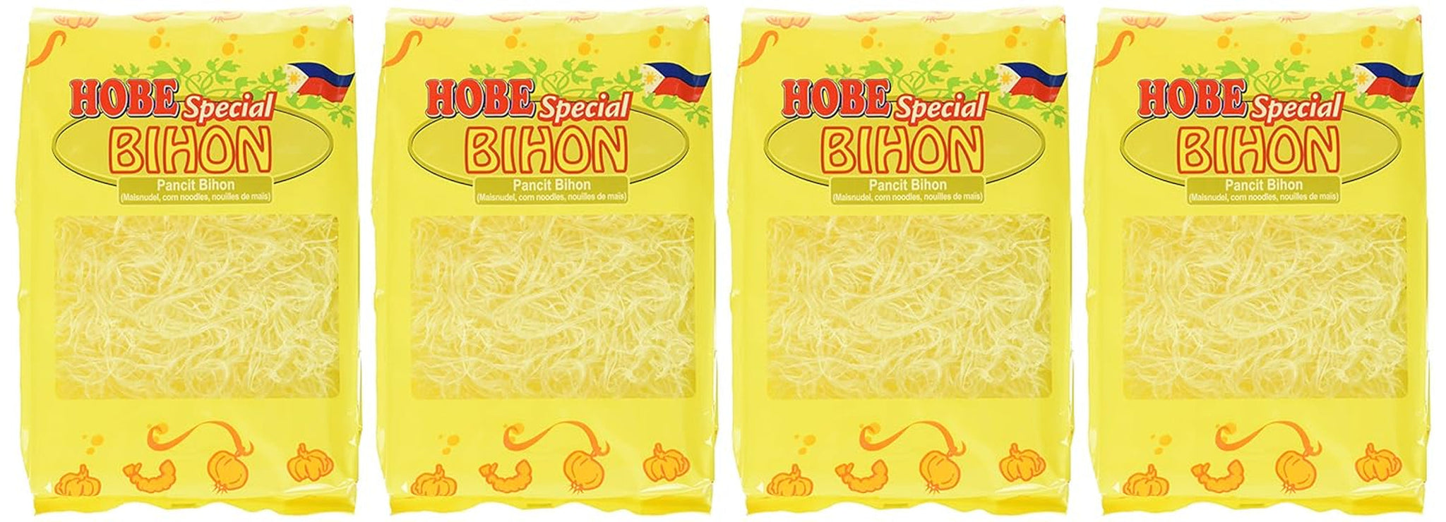 Pancit Bihon-noedels, verpakking van 4 (verpakking van 4 x 227 g)