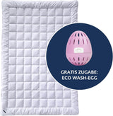 Billerbeck E22 Wash-Star UNO dekbed - all-season dekbed - 135 X 200 cm - vezelquilt - Magicfill® - holle vezels, 100% polyester - met Eco Wash-Egg Quilts en quilts Naty Shop Summer light (Sl) 135 X 200 Cm
