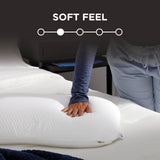 TEMPUR-PEDIC Symphony Kussen Gemaakt van traagschuim, Luxe, Zacht, Standaard, Wit Standaard kussens Naty Shop