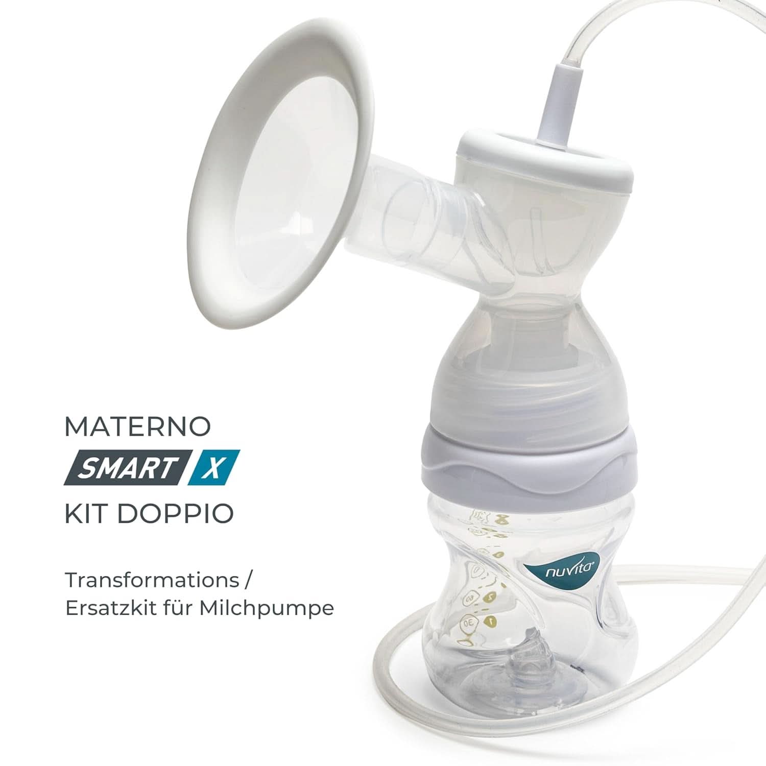 Nuvita Efficiënte dubbele afkolfset voor Materno Smart X - 1287KDX | Complete set accessoires, antikrampjesfles goedgekeurd door Aio Accesorii Hrana si Alattare Bebe Naty Shop