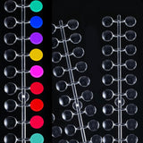 240 Stück Nagel Display Punkt Farbpunkte,Transparante Nail Art Display,Nagellack Displays Rund Für Nagelstudio en Anfänger,Diy Nail Art Nagelstudios