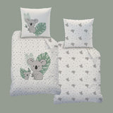 Kinderbeddengoedset, Koala of Eenhoorn, 100% katoen Beddengoed - kinderen Naty Shop