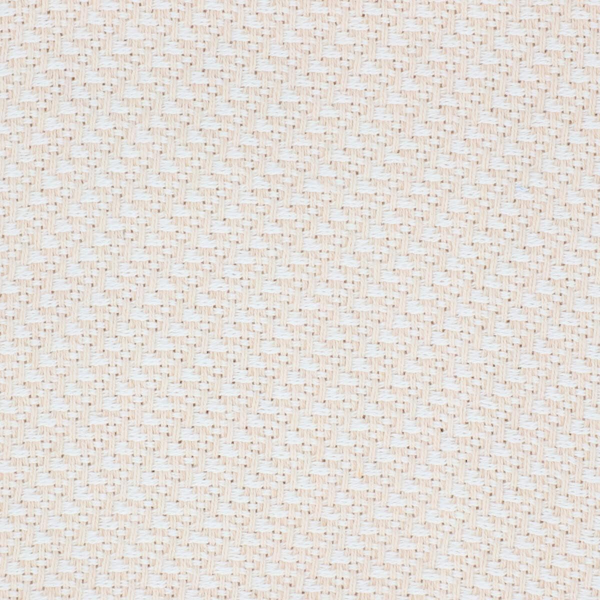 HOMLA Morris Plaid Katoenen deken met franjes - Zachte en comfortabele deken Katoenen deken - fijne stof 130 X 170 Cm Ecru Bedden en dekens Besuche den HOMLA-Store