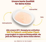 almo nature HFC Hydration Help Nat kattenvoer - kippensoep en kipfilets - geschikt voor menselijk gebruik, glutenvrij, monoproteïne, 50 g, 24 stuks, 1,2 kg