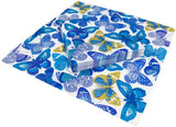 Vlinderservetten, blauw, 20 stuks per verpakking