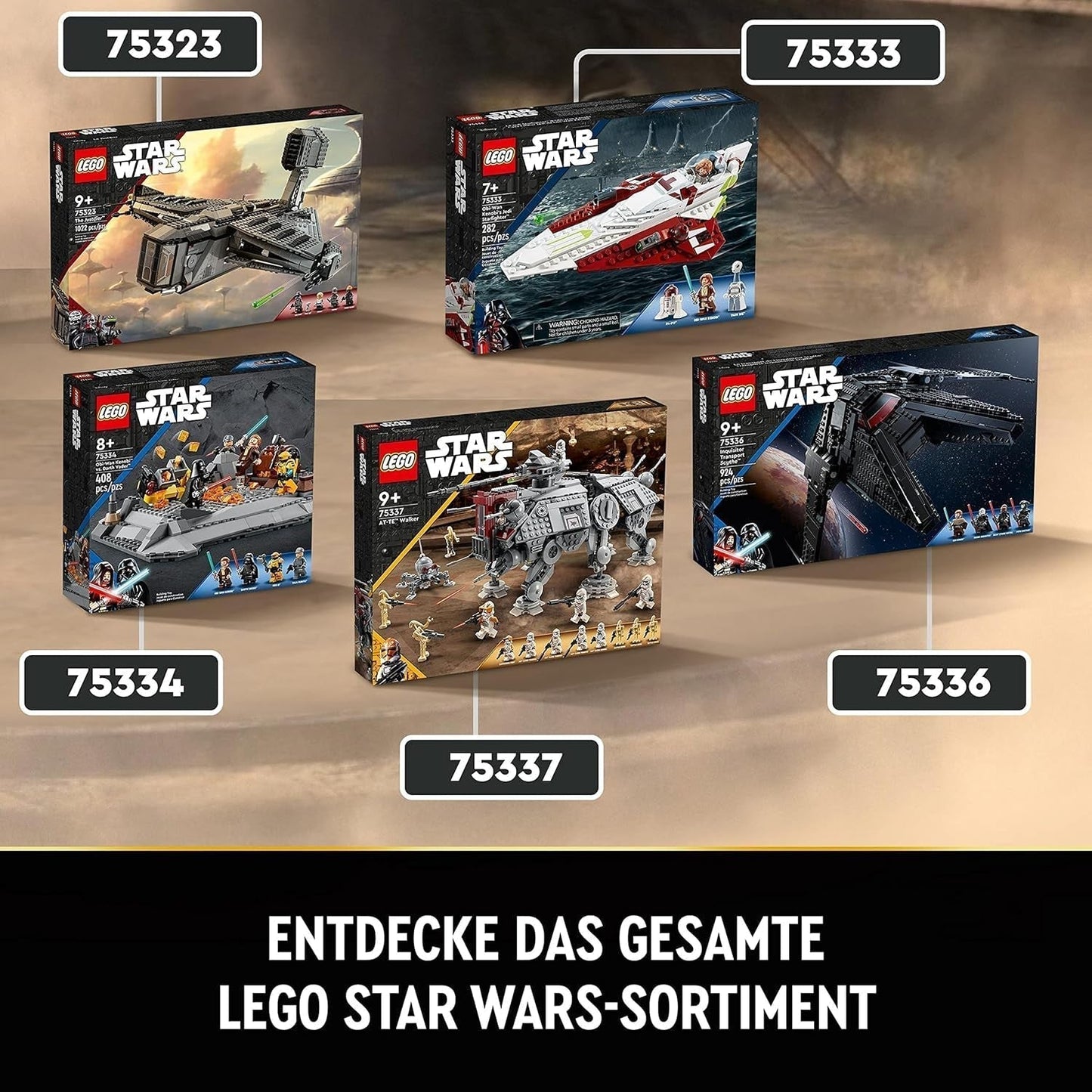 LEGO Star Wars At-Te Walker mobiel speelgoedmodel minifiguurset inclusief 3 Clone Troopers, Battle Droids en Dwarf Spider Droid 75337 Bouwsets Bekijk de LEGO-Store