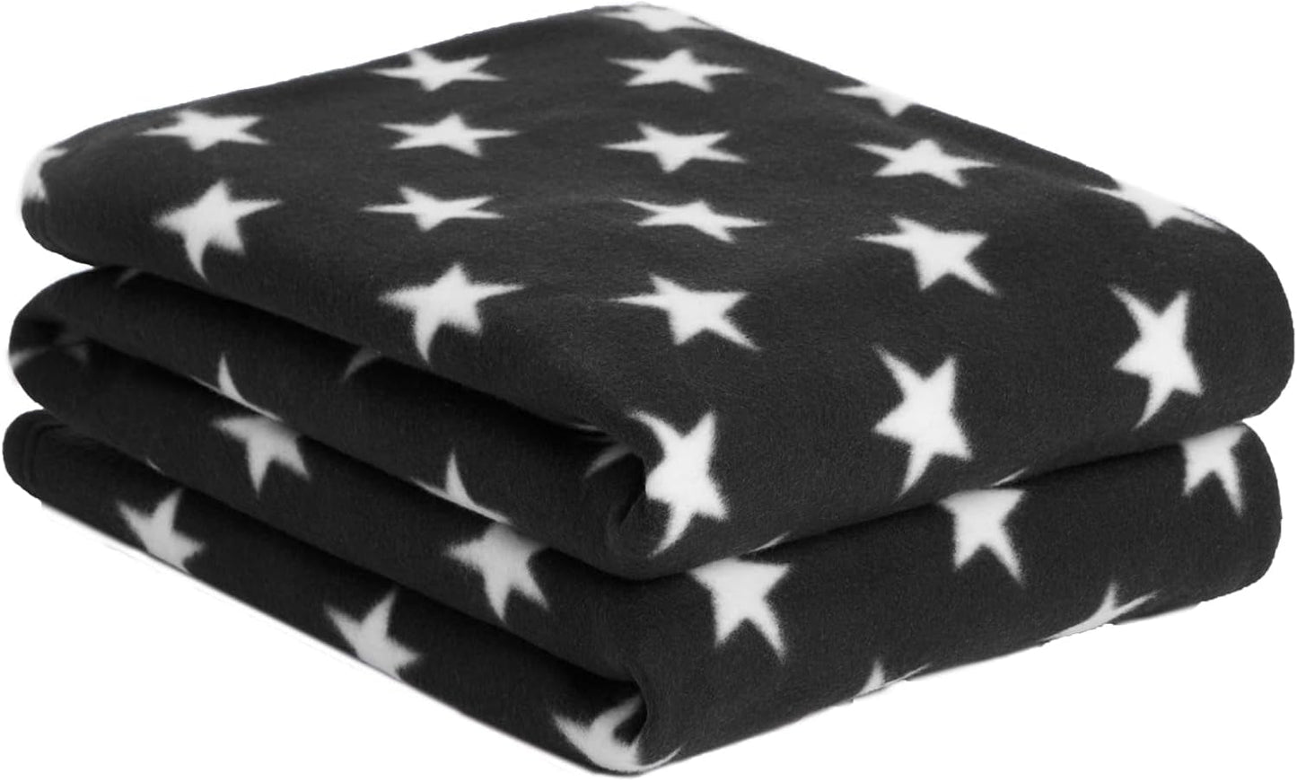 DREAMSCENE comfortabele deken pluizige deken fleece deken - woonkamerdeken warm winter zacht, bankdeken, bankdeken, knuffeldeken kinderen, woonkamer & knuffeldekens 120X150Cm, bankspreideken grijze sterren Bedden en dekens Besuche den DREAMSCENE-Store Wit en zwart 120 X 150 Cm