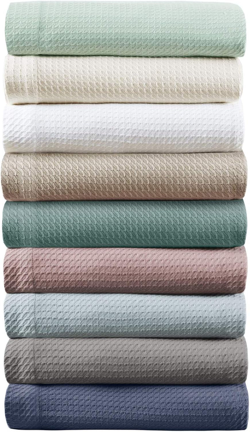 Madison Park 100% Egyptisch katoen ademend dekbeddeken Premium gebreide luxe seizoenslichtgewicht hoes voor slaapbank en bank Volledige/queensize bed Rose Naty Shop dekbedden en dekbedden