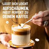 Alpro Barista Haferdrink – Zum Aufschäumen – Vegan en melkvrij – Van Natur aus lactosevrij – Rijk aan ballaststoffen, calcium en vitamines – 8 x 1 L – Haltbar