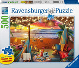 Ravensburger Puzzel 16795 - Zonsondergang op het strand - Puzzel van 500 stukjes voor volwassenen en kinderen vanaf 10 jaar met grotere puzzelstukken [Exclusief op Amazon] Puzzel Naty Shop
