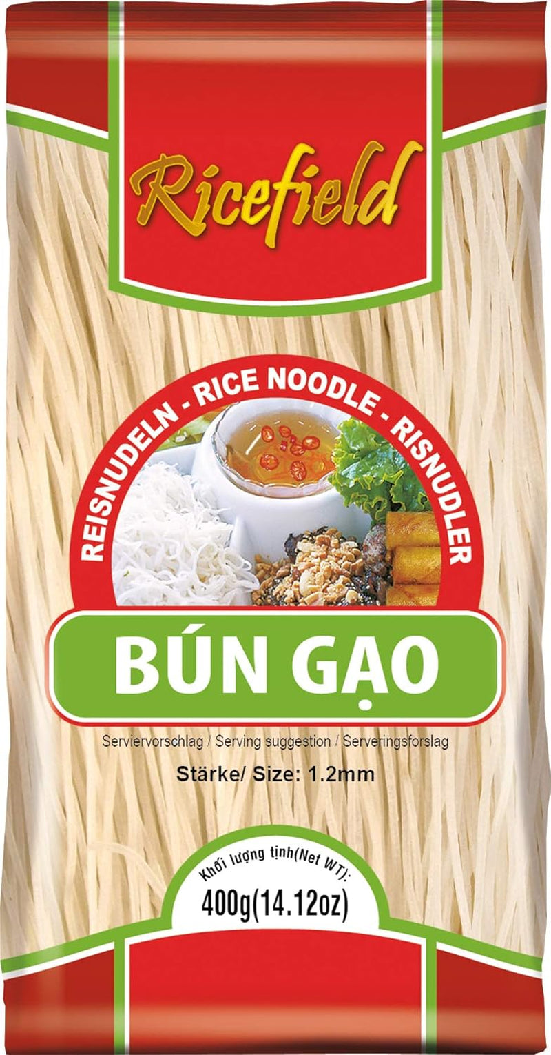 Rijstveldrijstnoedels, vermicelli, 1,2 mm, Bun Gao (1 x 400 g)