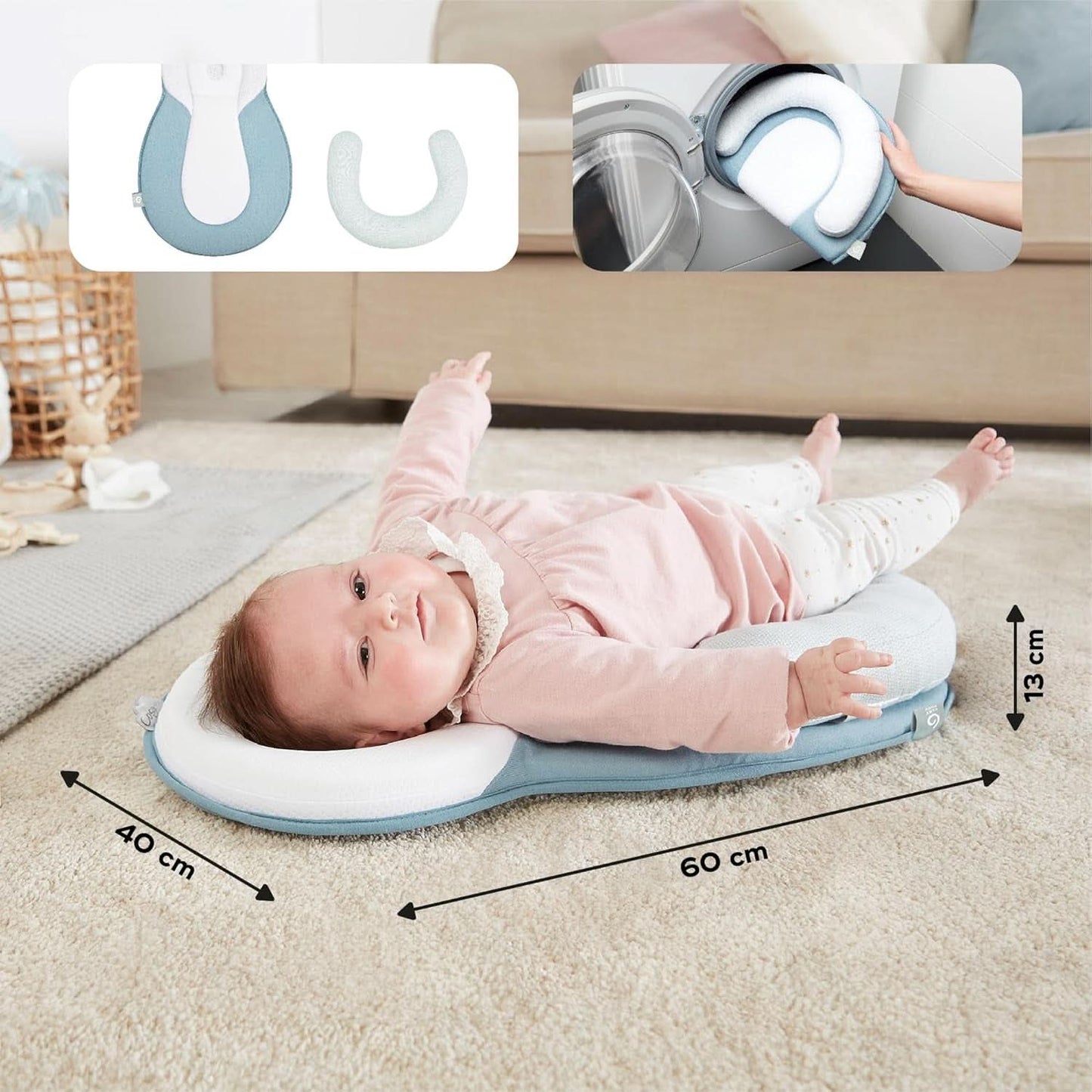 Babymoov Cosydream Mozaïek positioneringskussen voor baby's om krampjes te verlichten en plagiocefalie te voorkomen, 0-3 maanden Accessoires Voeding en borstvoeding Bebe Naty Shop