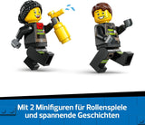 LEGO City Brandladderwagen - Speelgoedbrandweerwagen met 2 brandweerminifiguren voor jongens en meisjes vanaf 4 jaar - educatief speelgoed - cadeau voor kleuters 60463 Bouwsets Besuche den LEGO-Store