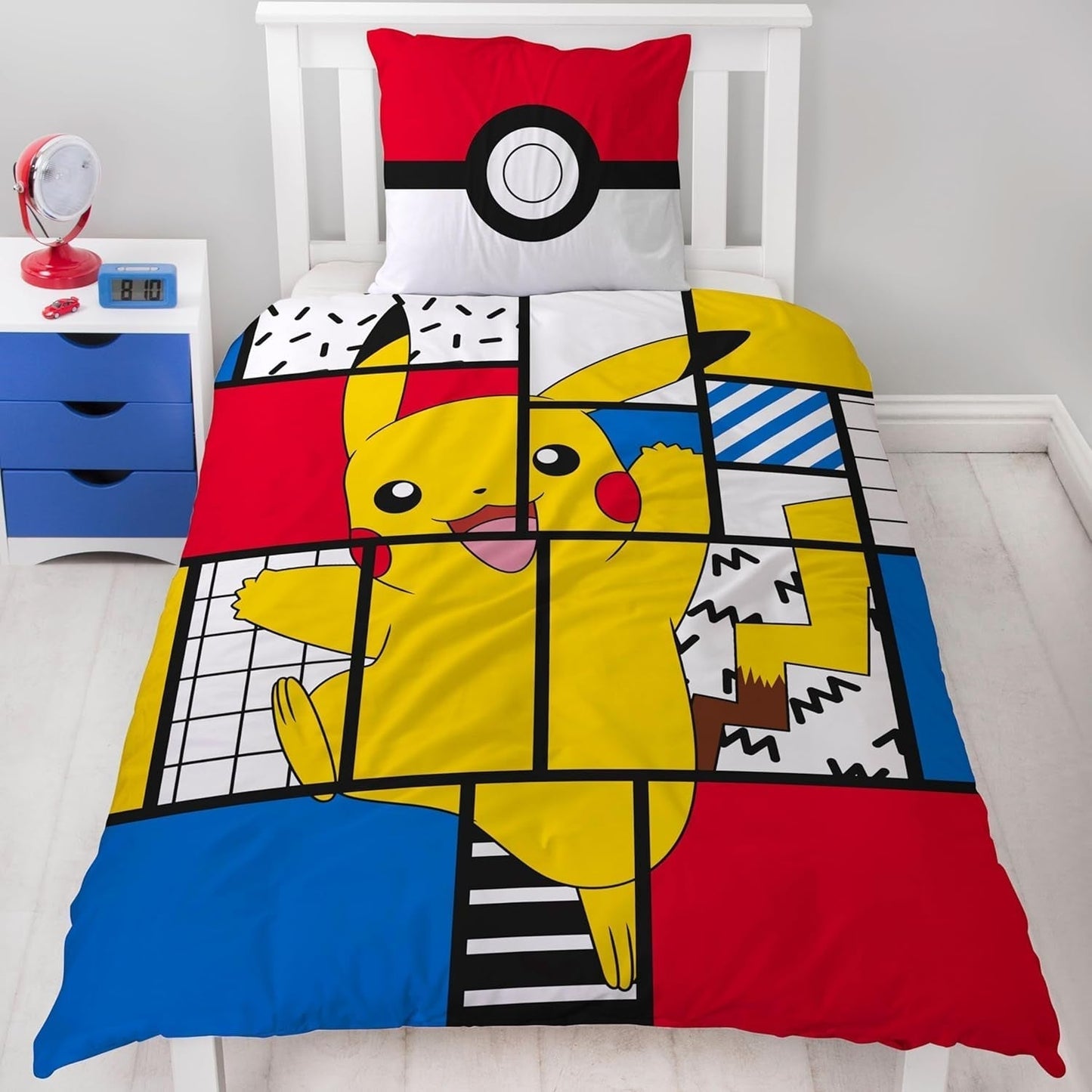 Beddengoed voor tieners en kinderen, Pikachu, 100% katoen Beddengoed - kinderen Naty Shop