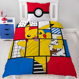 Beddengoed voor tieners en kinderen, Pikachu, 100% katoen Beddengoed - kinderen Naty Shop